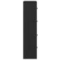 Preview: Bücherregal Schwarz Eichen-Optik 60x24x101,5 cm Holzwerkstoff
