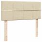Preview: Ottoman-Bett mit Matratze Creme 120x200 cm Stoff