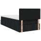 Preview: Ottoman-Bett mit Matratze Schwarz 100x200 cm Stoff