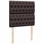 Preview: Ottoman-Bett mit Matratze Dunkelbraun 100x200 cm Stoff