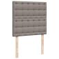 Preview: Ottoman-Bett mit Matratze Taupe 100x200 cm Stoff
