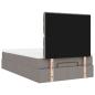 Preview: Ottoman-Bett mit Matratze Taupe 120x200 cm Stoff