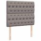 Preview: Ottoman-Bett mit Matratze Taupe 120x200 cm Stoff