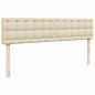 Preview: Ottoman-Bett mit Matratze Creme 200x200 cm Stoff