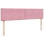 Preview: Ottoman-Bett mit Matratze Rosa 180x200 cm Samt