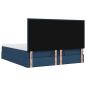 Preview: Ottoman-Bett mit Matratze Blau 160x200 cm Stoff