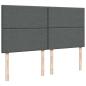 Preview: Ottoman-Bett mit Matratze Dunkelgrau 180x200 cm Stoff