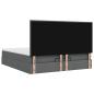 Preview: Ottoman-Bett mit Matratze Dunkelgrau 180x200 cm Stoff