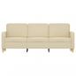 Preview: 3-Sitzer-Sofa Creme 180 cm Stoff