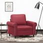 Preview: ARDEBO.de - Sessel Weinrot 60 cm Kunstleder
