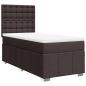 Preview: Boxspringbett mit Matratze Dunkelbraun 90x200 cm Stoff