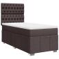 Preview: Boxspringbett mit Matratze Dunkelbraun 90x200 cm Stoff