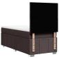 Preview: Boxspringbett mit Matratze Dunkelbraun 90x200 cm Stoff