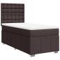 Preview: Boxspringbett mit Matratze Dunkelbraun 90x200 cm Stoff