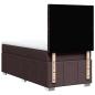 Preview: Boxspringbett mit Matratze Dunkelbraun 90x200 cm Stoff