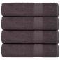 Preview: ARDEBO.de - Badetücher 4 Stk. Anthrazit 100x150 cm 360 g/m² 100% Baumwolle