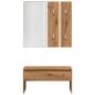 Preview: Garderoben-Set Artisan-Eiche Holzwerkstoff