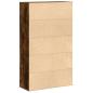 Preview: Bücherregal Räuchereiche 60x24x101,5 cm Holzwerkstoff