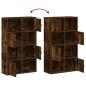 Preview: Bücherregal Räuchereiche 60x24x101,5 cm Holzwerkstoff