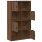 Preview: Bücherregal Braun Eichen-Optik 60x24x101,5 cm Holzwerkstoff