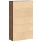 Preview: Bücherregal Braun Eichen-Optik 60x24x101,5 cm Holzwerkstoff