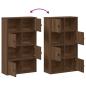 Preview: Bücherregal Braun Eichen-Optik 60x24x101,5 cm Holzwerkstoff