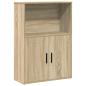 Preview: ARDEBO.de - Bücherregal Sonoma-Eiche 60x24x85 cm Holzwerkstoff