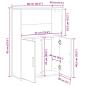 Preview: Bücherregal Sonoma-Eiche 60x24x85 cm Holzwerkstoff
