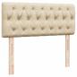 Preview: Ottoman-Bett mit Matratze Creme 120x200 cm Stoff