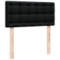 Preview: Ottoman-Bett mit Matratze Schwarz 90x190 cm Stoff