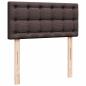 Preview: Ottoman-Bett mit Matratze Dunkelbraun 100x200 cm Stoff