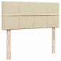 Preview: Ottoman-Bett mit Matratze Creme 120x190 cm Stoff
