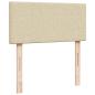 Preview: Ottoman-Bett mit Matratzen Creme 180x200 cm Stoff