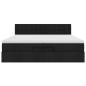 Preview: Ottoman-Bett mit Matratzen Schwarz 200x200 cm Stoff