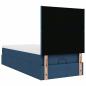 Preview: Ottoman-Bett mit Matratze Blau 100x200 cm Stoff