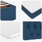 Preview: Ottoman-Bett mit Matratze Blau 90x200 cm Stoff