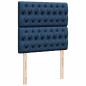 Preview: Ottoman-Bett mit Matratze Blau 100x200 cm Stoff
