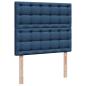 Preview: Ottoman-Bett mit Matratze Blau 120x190 cm Stoff
