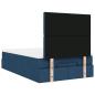 Preview: Ottoman-Bett mit Matratze Blau 120x190 cm Stoff