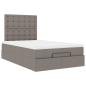 Preview: Ottoman-Bett mit Matratze Taupe 120x190 cm Stoff