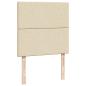 Preview: Ottoman-Bett mit Matratzen Creme 160x200 cm Stoff