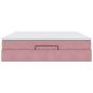 Preview: Ottoman-Bett mit Matratze Rosa 180x200 cm Samt