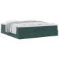 Preview: Ottoman-Bett mit Matratze Dunkelgrün 180x200 cm Samt