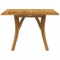 Preview: Gartentisch 110x110x75 cm Massivholz Akazie