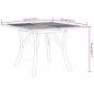 Preview: Gartentisch 110x110x75 cm Massivholz Akazie
