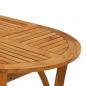 Preview: Gartentisch 150x90x75 cm Massivholz Akazie