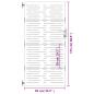 Preview: Gartentor 85x175 cm Cortenstahl Quadratisches Design