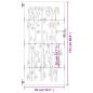 Preview: Gartentor 85x175 cm Cortenstahl Bambus-Design