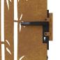 Preview: Gartentor 85x175 cm Cortenstahl Bambus-Design