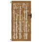 Preview: Gartentor 85x175 cm Cortenstahl Bambus-Design